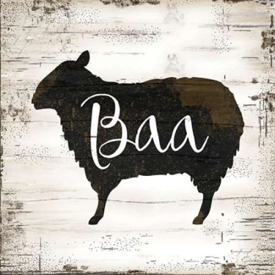 Farmhouse Sheep Poster Print by Jennifer Pugh (12 x 12)