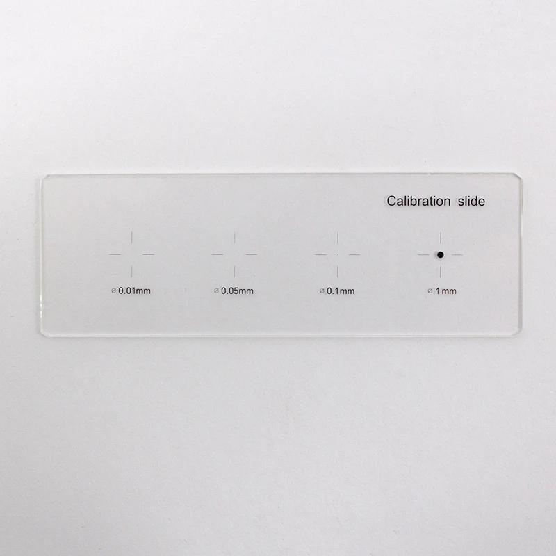 

Microscope Stage Micrometer Microscope Calibration Ruler Target Slides with Diameter 0.01 mm 0.05 mm 0.1 mm 1 mm 4 Dots