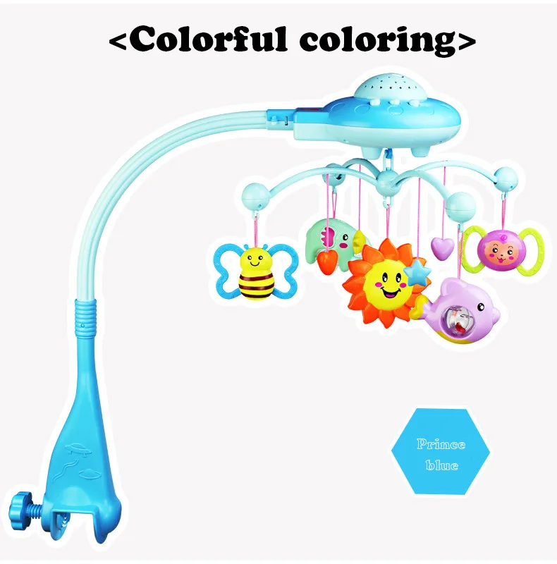 Детские игрушки для новорожденных детей 0-12 месяцев, детские погремушки для мальчиков и девочек на кроватке, электрические колыбели, мобильная музыкальная шкатулка, погремушки