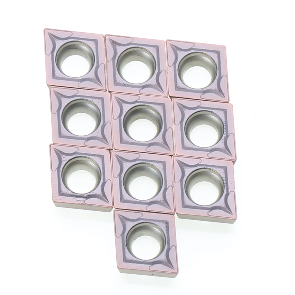 10pcs/Set Carbide Inserts CCMT09T304 VP15TF Blades Durable Cutters for CNC Lathe Turning Tool Boring Bar