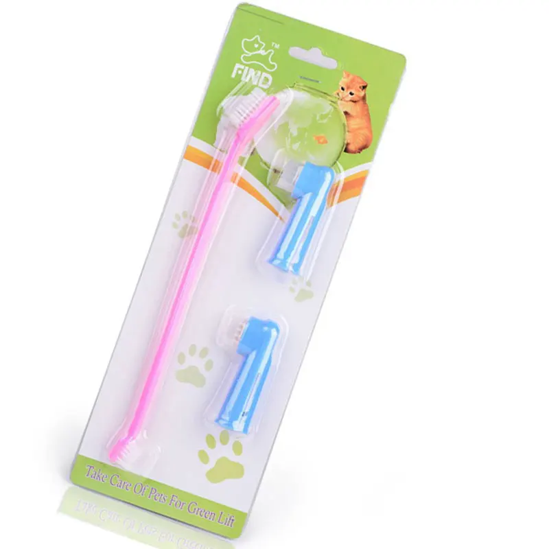 Dog Toothbrush Cleaning Teeth Puppy Dog Finger Toothbrush Dental Care Grooming For Dog Pet