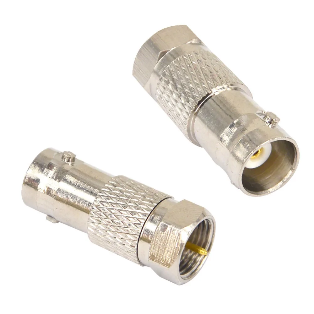 

2 Pieces BNC Female to F Male Adapter for Video Applications and Equipment