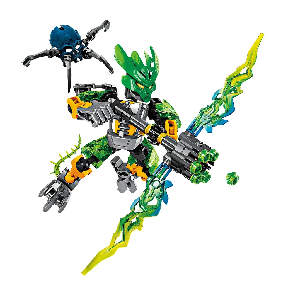

XSZ 706-1 BionicleMask of Light Children's Protector of Jungle Bionicle Building Block Brick Compatible With 70778 Toys
