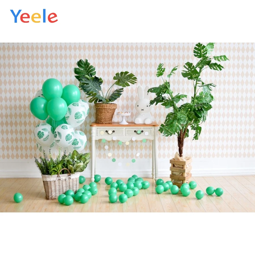 

Yeele Balloons Photography Backdrops Interior Baby Children Portrait Photographic Backgrounds cloth Floral For the Photo Studio