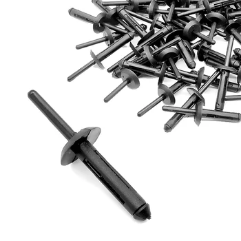 

50Pcs Plastic Nylon Blind Rivet Bumper License Bracket for G M 14063981 Mazda N803043-S Fender Liner Clip 6500911