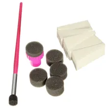 1 Набор ногтей DIY Дизайн ногтей штамповка губка для переноса изображений декоративная Губка Кисть