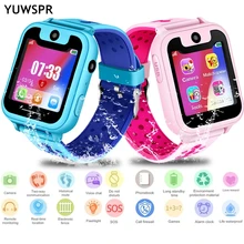 kids tracker watch waterproof 1.54″ Touch Screen camera SOS Call Location Device Children watches Clock S6