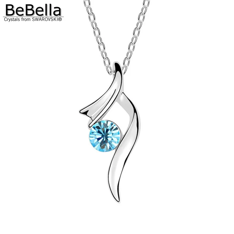 Ожерелье с подвеской из кристаллов BeBella сделанное австрийскими кристаллами Swarovski