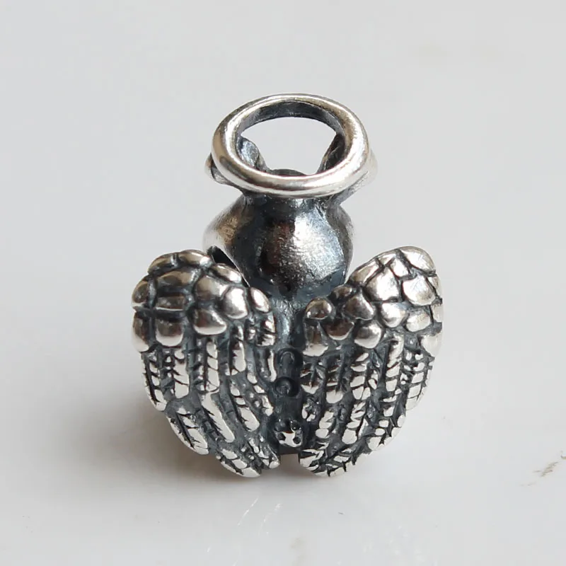 New Genuine Rabbit Animal Angel Wings Beads 925 Silver Charms Fit Original Europe Pendant Troll Bracelet Diy Jewelry Making Gift (5)