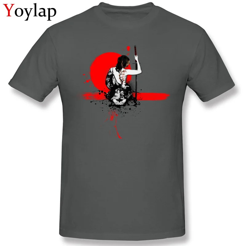 Hot Sale Design Short Sleeve Tops T Shirt Trash PolkaFemale Samurai Summer Fall O Neck Pure Cotton Men's T-shirts Design Clothing Shirt carbon