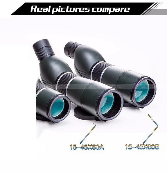 Suncore Spirit 15-45X60A  15-45X60S monocular hunting monocular telescope Spotting Scope with Professional ultra compact tripod (2)
