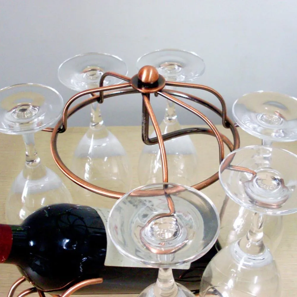 OnnPnnQ 33*22,5*31 см бутылки вина очки держатель висит вверх бокалы Дисплей стеллаж для выставки товаров Винтаж Железный Винный Стеллаж Держатели вина