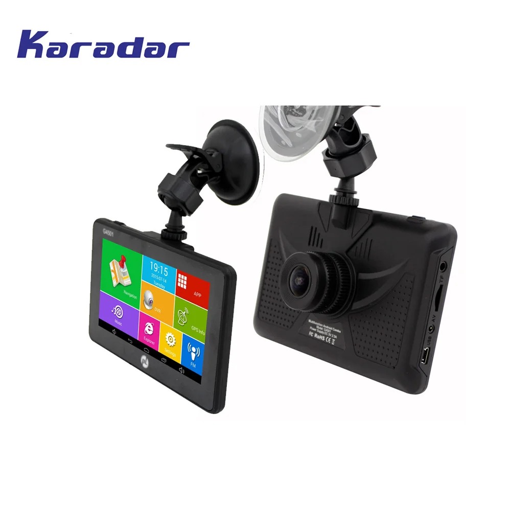 Автомобильный GPS навигатор 4 5 дюймовый сенсорный экран IPS 854*480 HD 1080P DVR камера DDR3 512