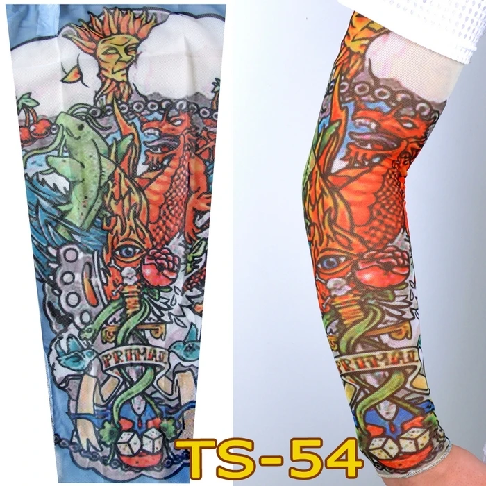 Горячая новинка 10 шт смешанный нейлон имитация тату на руку чулки для мужчин и женщин на руку ноги дешевле