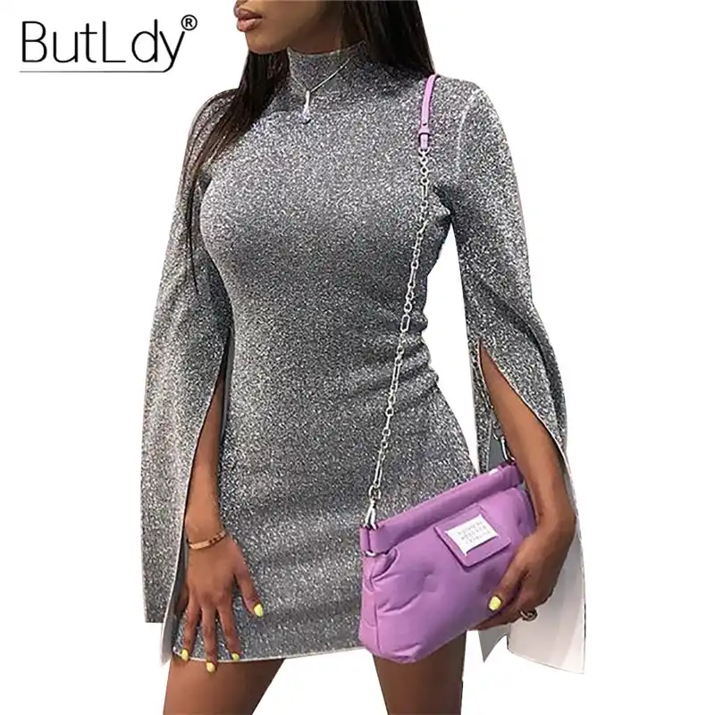 long sleeve dress sparkly
