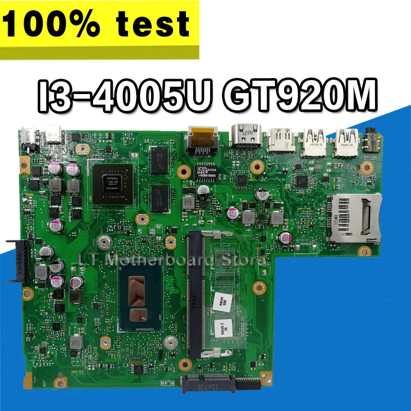 X540LJ Laptop Moederbord Voor Asus X540LJ X540L F540L X540 Test Originele Moederbord I3-4005U GT920M X540LJ Laptop Moederbord Voor Asus X540LJ X540L F540L X540 Test Originele Moederbord I3-4005U GT920M