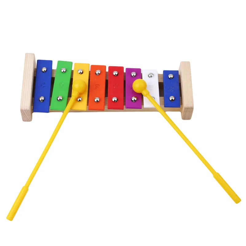 Детские 8-Note деревянные музыкальные игрушки обучающее устройство для детей раннего развития мудрости музыкальный инструмент детские игрушки подарок