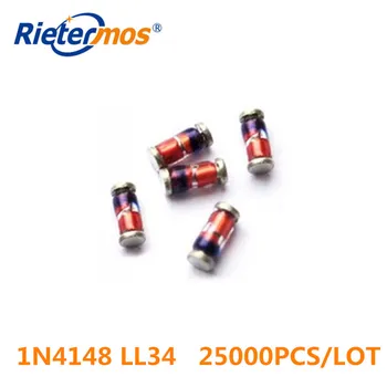 

25000PCS 10reels 1N4148 LL4148 4148 LL34