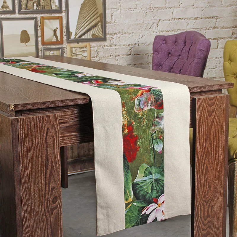 Chinese Table Runner Cloth Cotton Linen Doily Wedding Long Runner