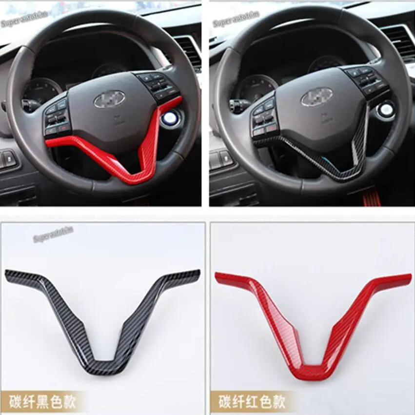 

Lapetus Accessories Interior Under Steering Wheel Decoration Button Cover Trim ABS Fit For Hyundai Tucson 2016 2017 2018 2019