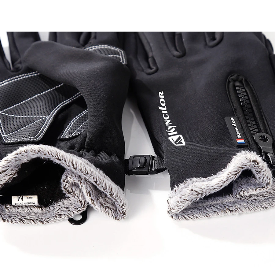 Зимние перчатки для велоспорта, ветрозащитные теплые флисовые перчатки для мужчин и женщин, водонепроницаемые Зимние перчатки для катания на лыжах, спортивные велосипедные перчатки для детей