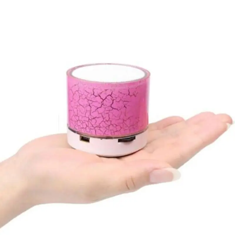 

Mini Portable Crack Pattern Wireless Bluetooth Speaker LED Flashing USB Subwoofer Loudspeaker Stereo Audio MP3 Music Player