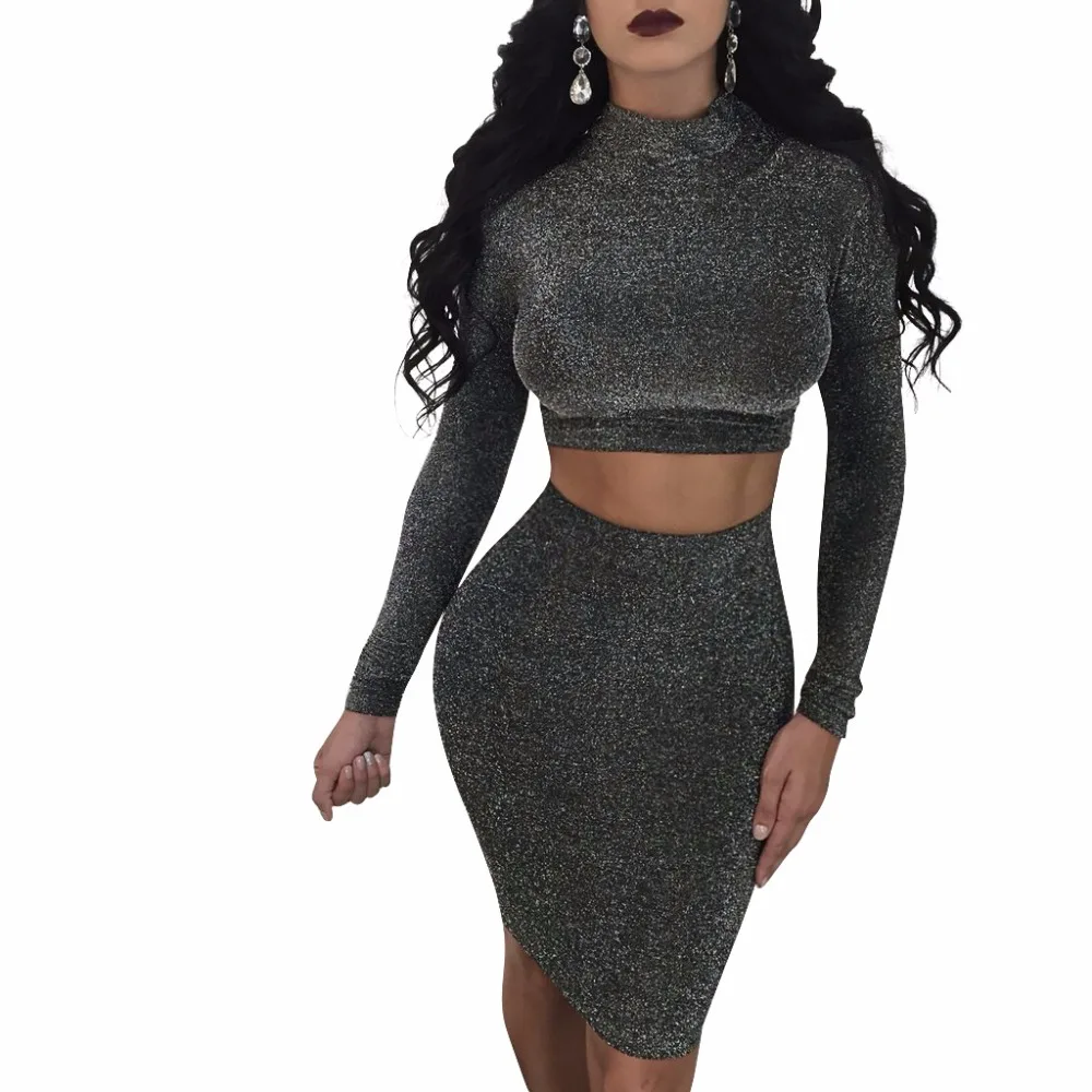 2 piece sparkly outfit