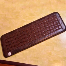 Best Selling Tourmaline Massage Mattress with Ochre Mineral Infrared Therapy, Electric Heated Mattress with PU Leather 2016