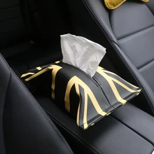 Юнион Джек Кожаный Автомобильный держатель для салфеток бумажный мешок для Mini Cooper Countryman, Clubman R55 R56 R60 R61 F54 F55 F56 аксессуары
