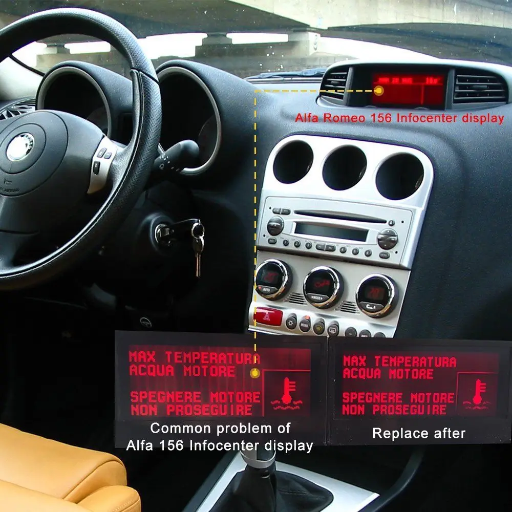 Display per contachilometri LCD //// INFOCENTER ALFA ROMEO 147 156