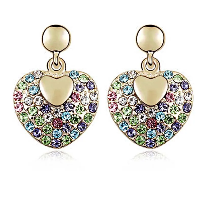 Buy Women's romantic Ks Style double layered heart