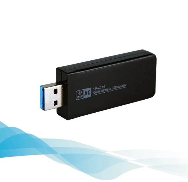 11ac 1200 Мбит/с USB3.0 Беспроводной Адаптер 2.4 г/5.8 Г двухдиапазонный usb-адаптер Wi-Fi приемник 2T2R Телевизионные антенны AP Беспроводной сети карта