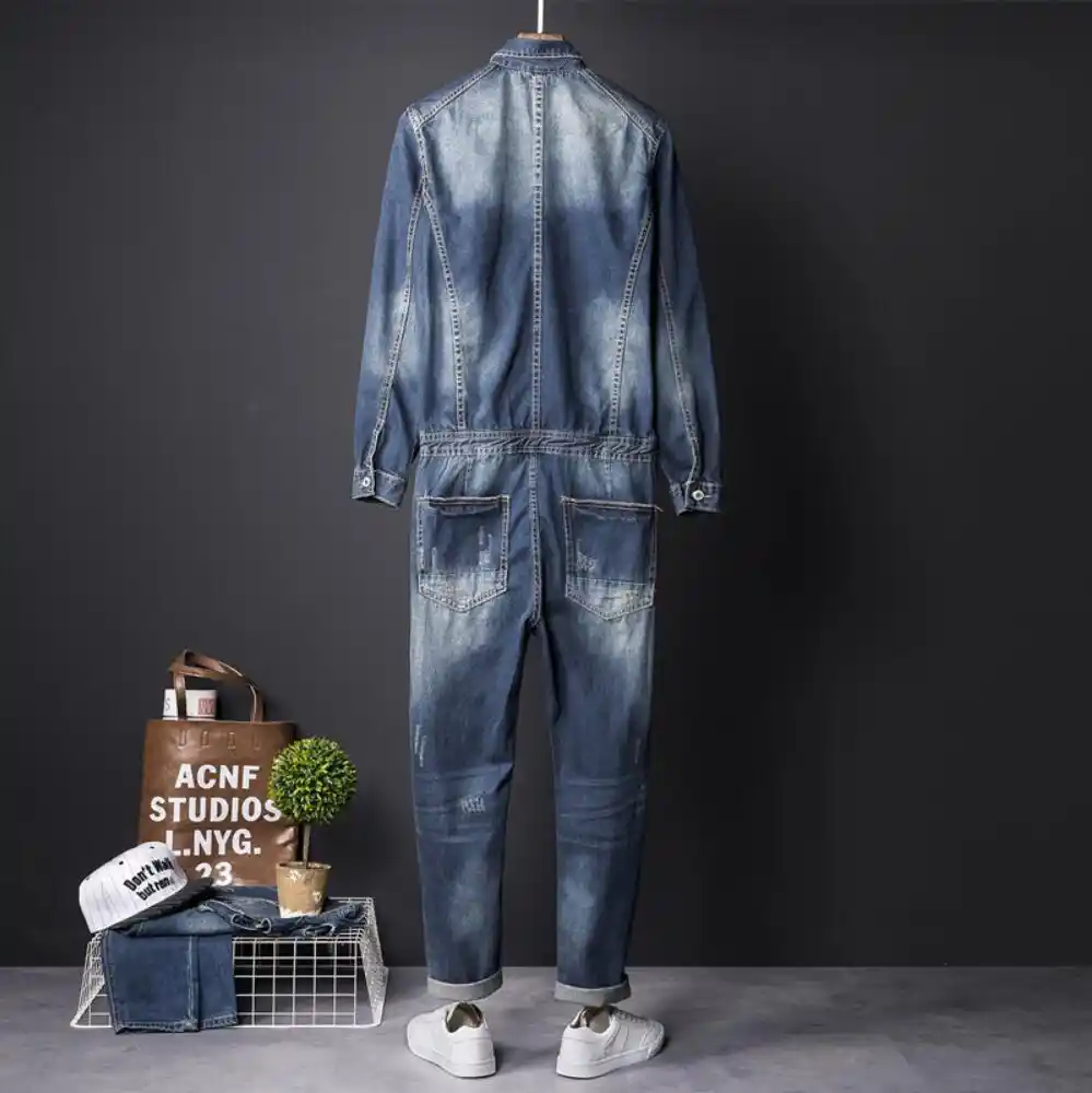 denim mechanic jumpsuit