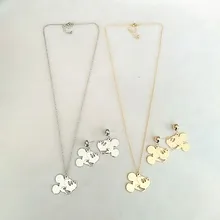 Новая мода мультфильм Микки Маус металлические серьги женские модные простые преувеличенные серьги в виде животных