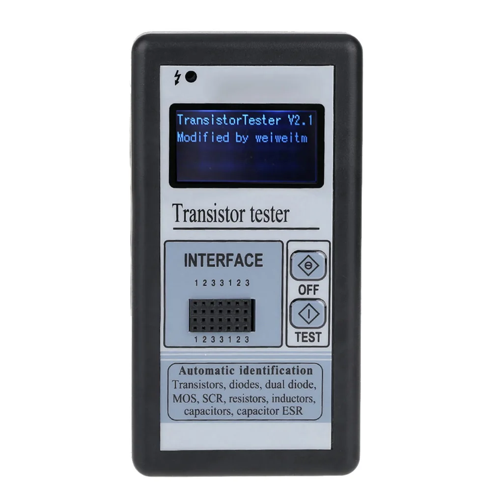 

Multifunction Transistor Tester Automatic Identified Resistor Inductor Capacitor ESR Meter Checker Detector M328