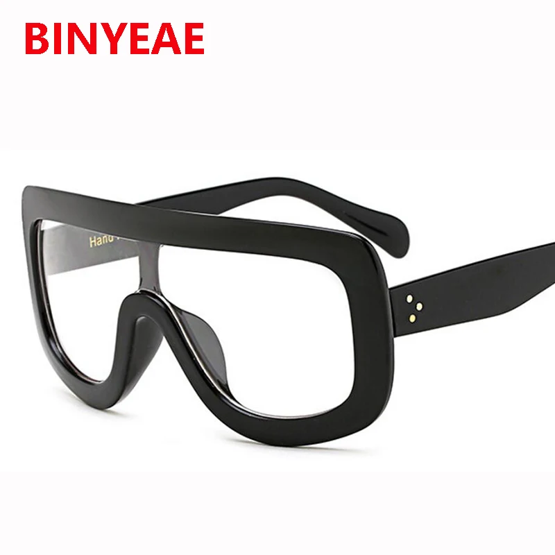 

oversized eye Glasses frame Flat Top Eyeglasses Nerd Glasses Women Transparent Glasses Classic Brand Design speactacles Lunettes