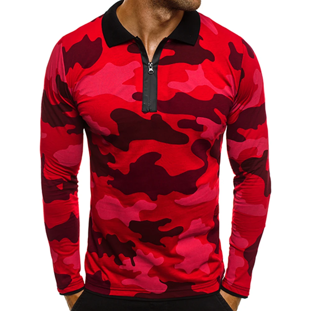  ZOGAA Brand New Long Sleeve T shirt Military Camouflage Men T shirts Multi-color Unique Style T-shi