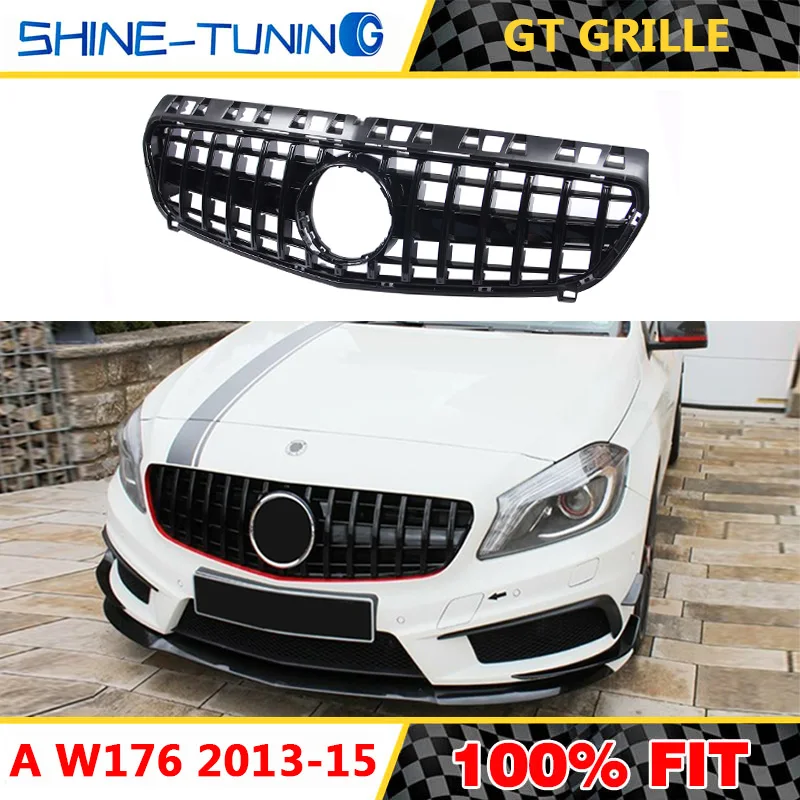 

Front Grille Suitable for A45amg A class W176 GTR GT Grille A180 A200 A260 A45 2013-2015 Without emblem