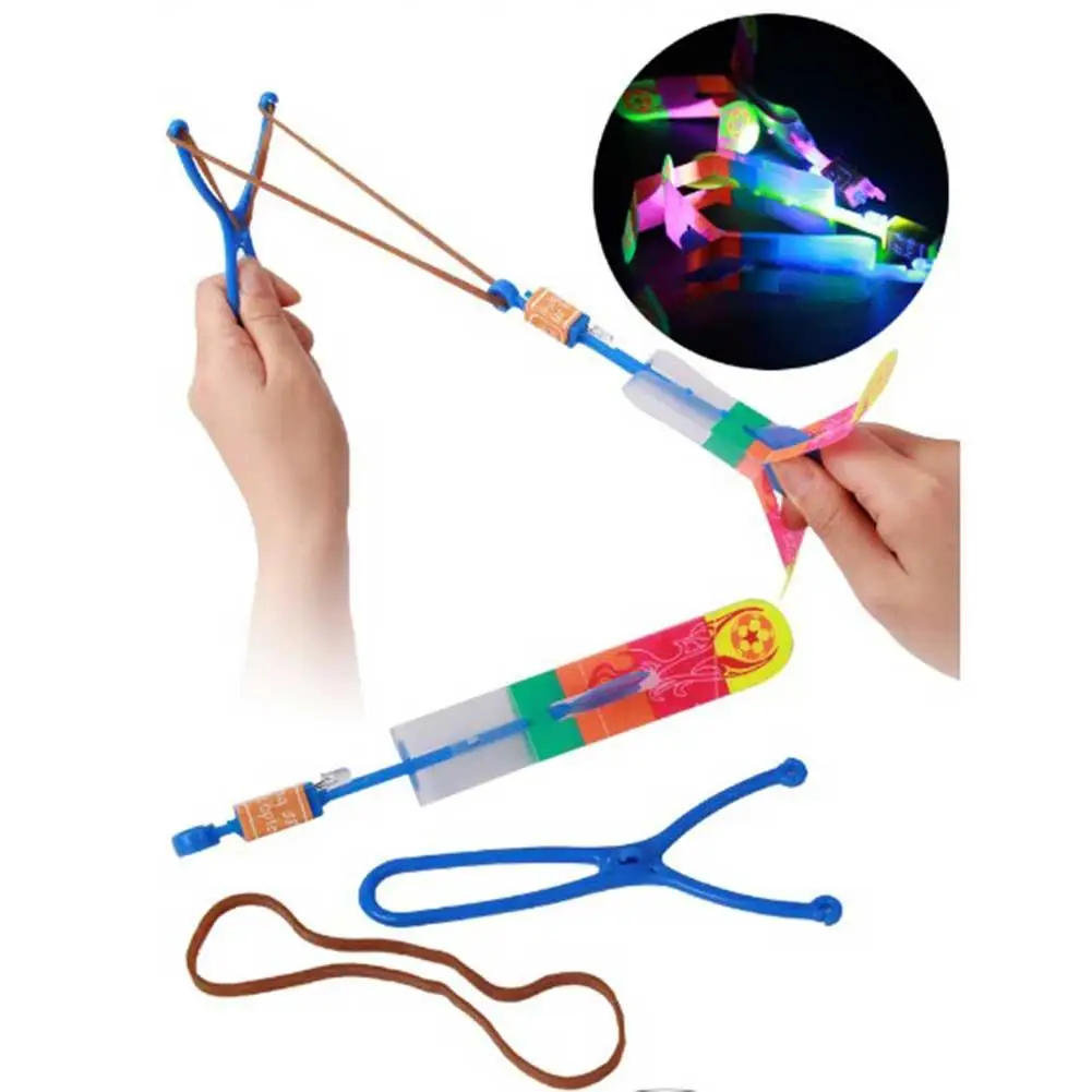 

Funny Luminous Slingshot Flying Arrow LED Light Up Flashing Dragonfly Glow for Kids Party Toys led toys