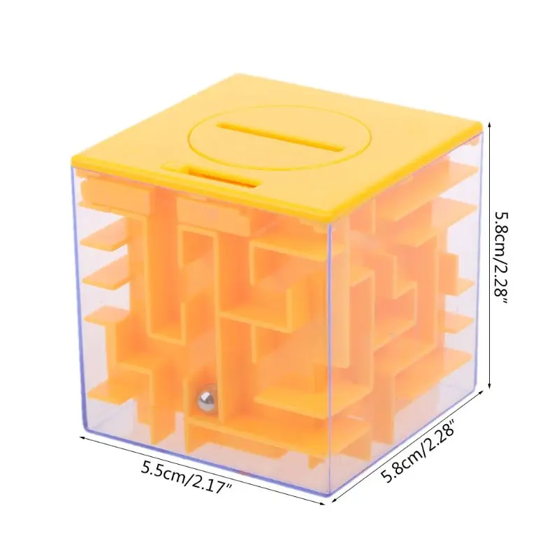 Новинка 3D деньги Лабиринт банк куб головоломка экономия монет Коллекция Чехол Коробка мозг игра Дети игрушка в подарок