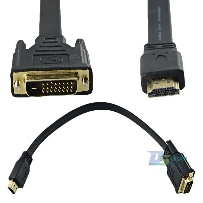 DANSPEED 30 см 1Ft HDMI мужчин и DVI-D 24+ 1 Pin Мужской видео адаптер цифровой кабель для HDTV DVD Xbox