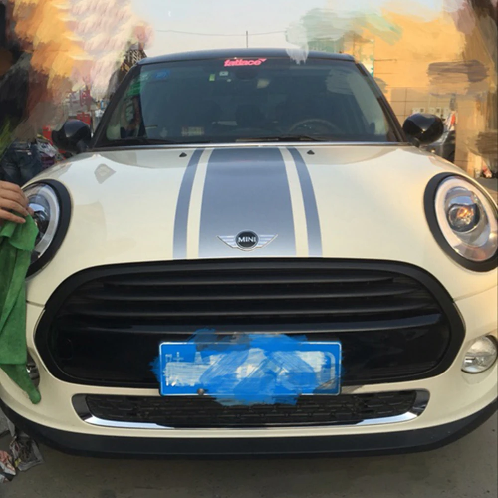 Капот + багажник 3 полосы автомобильные наклейки и автостайлинг для Mini Cooper S Clubman 5