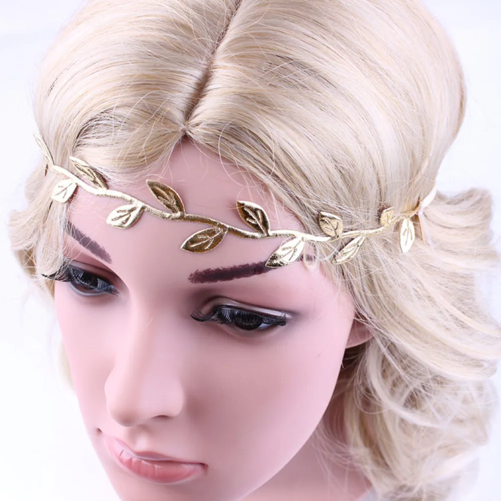 

Women Head Wreath For Girl Hair Headband new Bridesmaid Artificial Leaves Elastics head band Hair accessories Flower crown JY10A