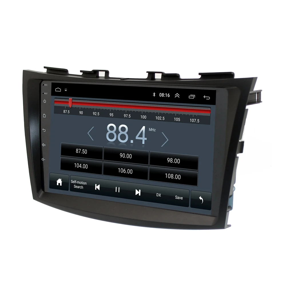Discount 9 inch 1G RAM+16G ROM Quad Core Android 8.1 Car Head Unit for Suzuki Swift 2006-2012 with Bluetooth Radio Mirror-link Wifi 2