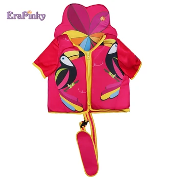 

Erapinky 2-6 Years Red Toucan Kids Life Vest Child Life Jacket Baby Pool Swim Float Vest Girls Boys Toddler Water Sport Vest