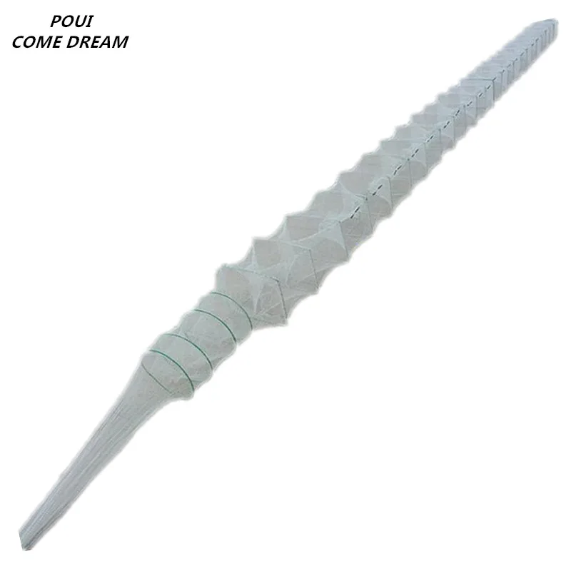 new 10m 33sections 20 hole fishing cage ground cage pesca fishing net lobster trap crab trap crab cage fishing accessories