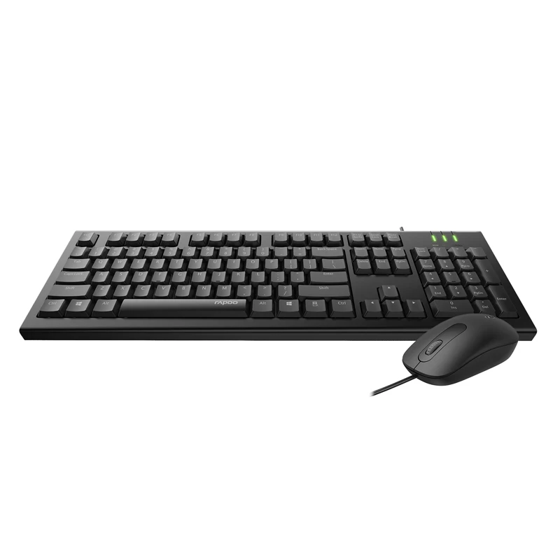 Новейшая Проводная оптическая клавиатура Rapoo X120PRO и комбо для Мыши ПК компьютера