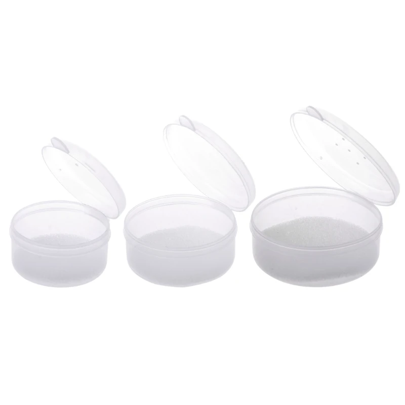 

Red Earthworm Soft Fishing Lure Round Storage Case Bait Container Box Tackle New