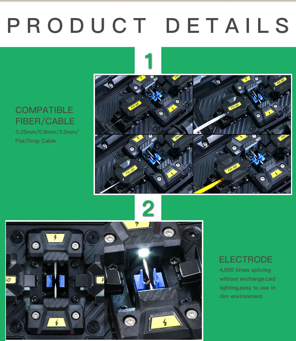 FTTX Волоконно-оптический сварочный аппарат Komshine FX37 Оптическое волокно Fusion комплект для склеивания с FIS Drop кабель для зачистки кевларовых ножниц