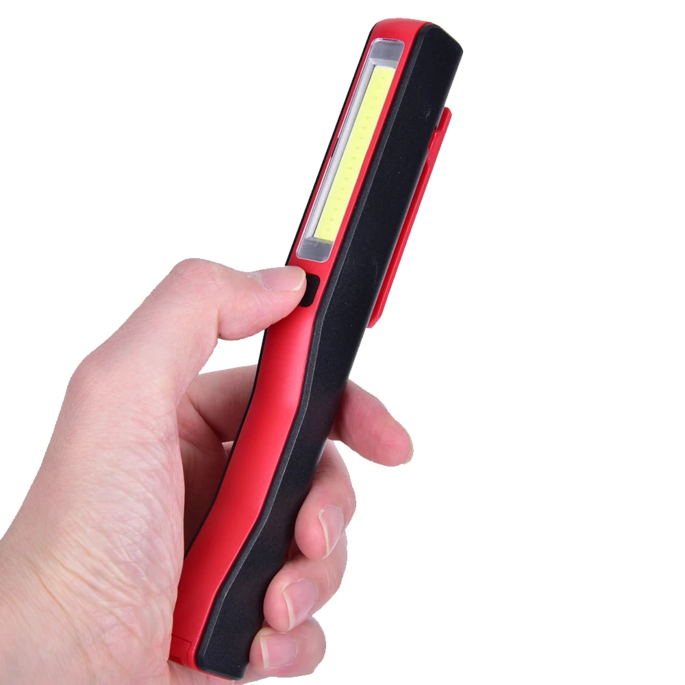 2PCS LED Pocket Flashlight 350LM Flashlight COB Sterling Tools 1W Clip CMD for camping